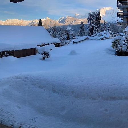 La Marmotte: Vue Mont Blanc, Terrasse, Parking Apartment กงบลู ภายนอก รูปภาพ