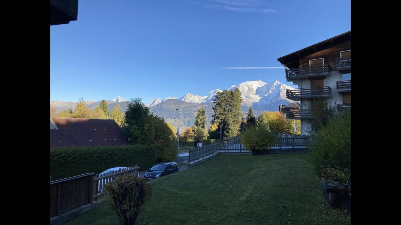 La Marmotte: Vue Mont Blanc, Terrasse, Parking Apartment กงบลู ภายนอก รูปภาพ
