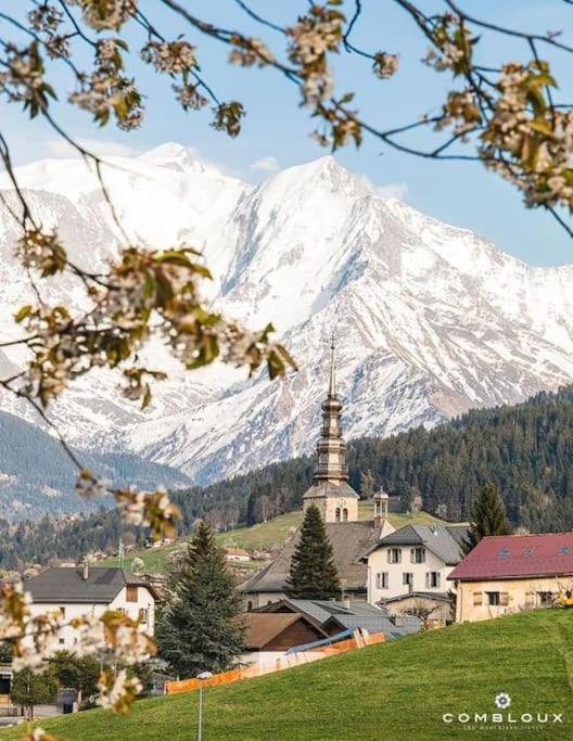 La Marmotte: Vue Mont Blanc, Terrasse, Parking Apartment กงบลู ภายนอก รูปภาพ