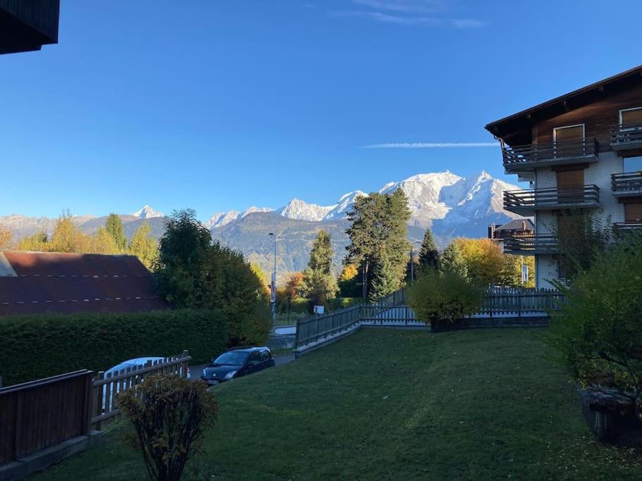 La Marmotte: Vue Mont Blanc, Terrasse, Parking Apartment กงบลู ภายนอก รูปภาพ